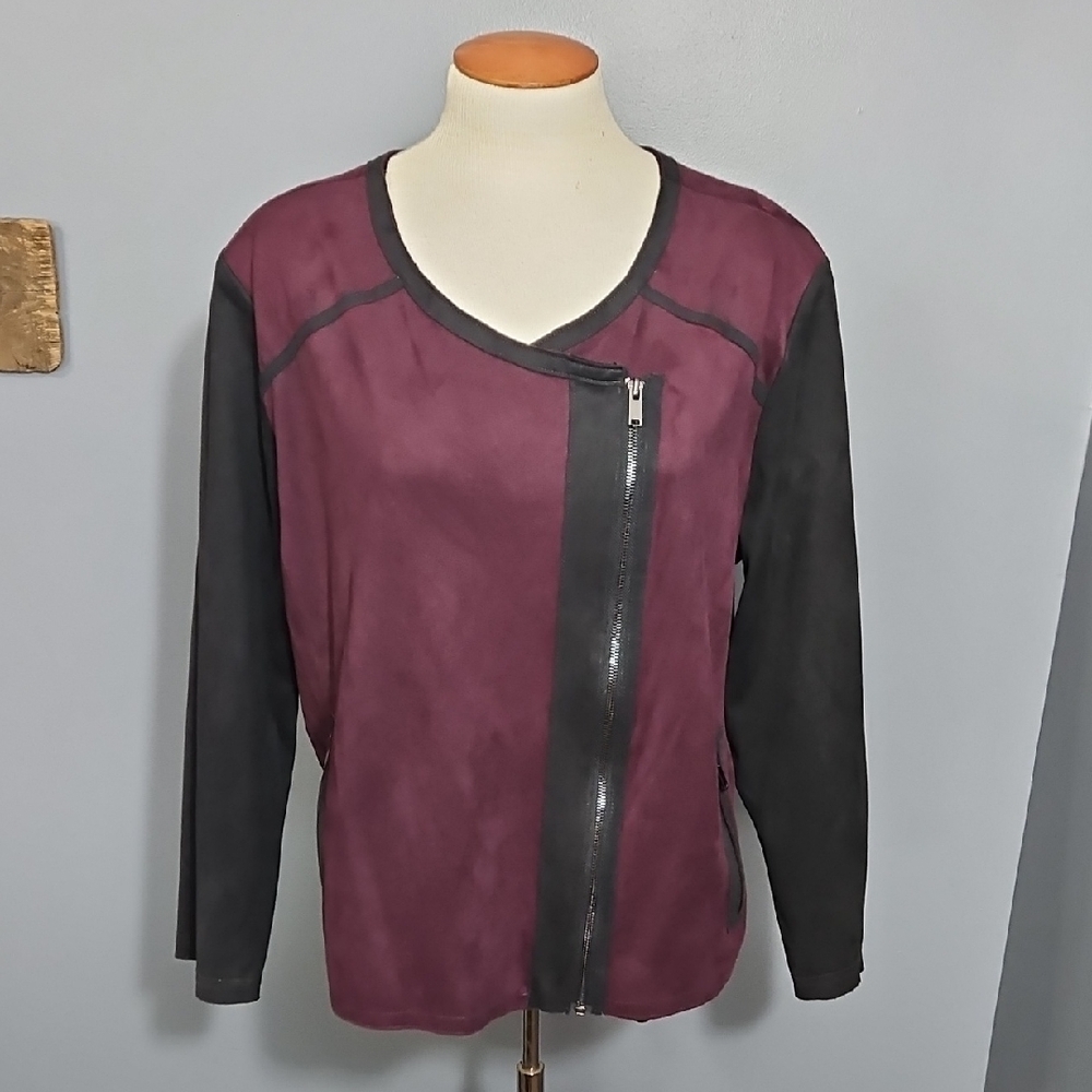 Jessica Simpson, Winetasting, Elora, Moto Jacket, Size 2X